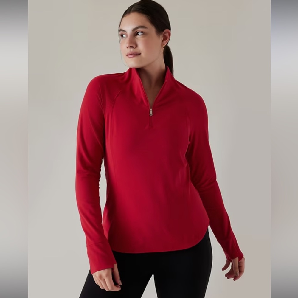 Athleta Salutation Half Zip Small - image 3